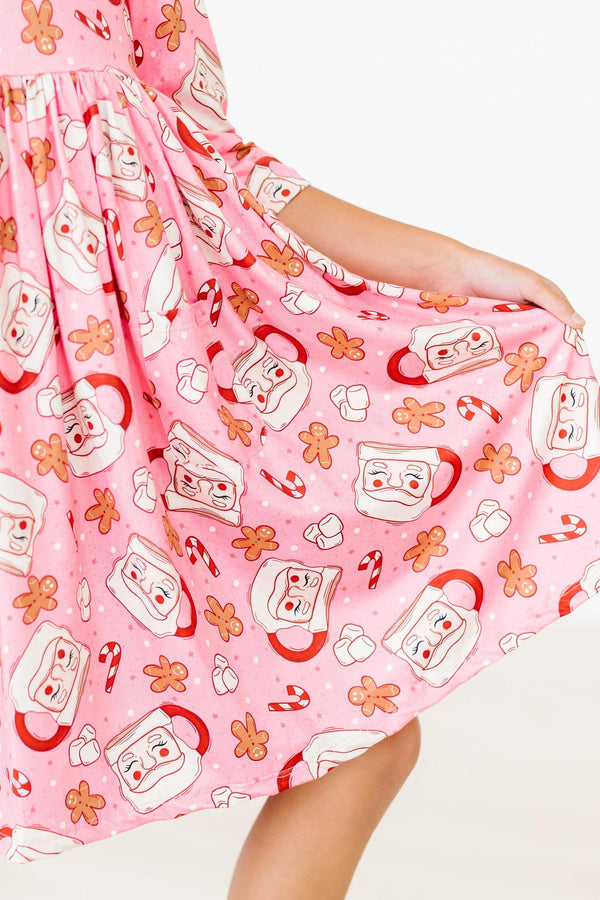 christmas-cookies-pocket-twirl-dress Mila & Rose - Sophia's StyleTwirl Pocket Dress 3/4-1